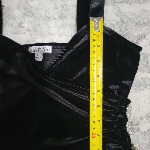 Velvet Black Top with Embellishments - Picture 8 of 8